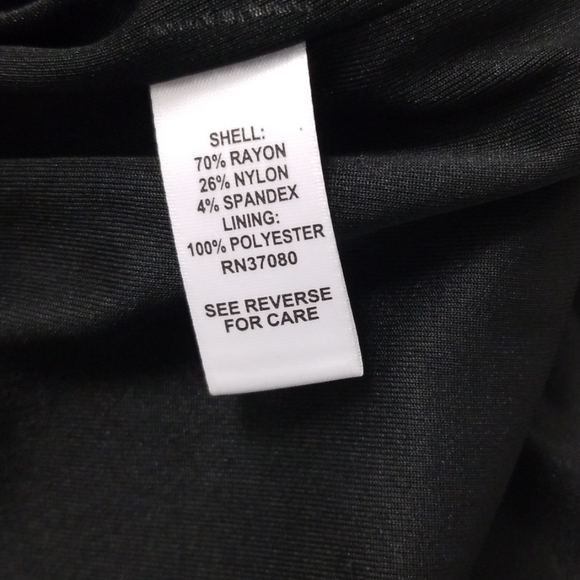 Black Versona invisible button back shirt - Picture 5 of 6